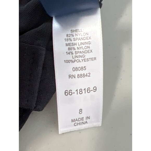 Kim Gravel x Swimsuits For All Sarong Front One Piece Suit Size 8 Black Beach - Picture 6 of 9